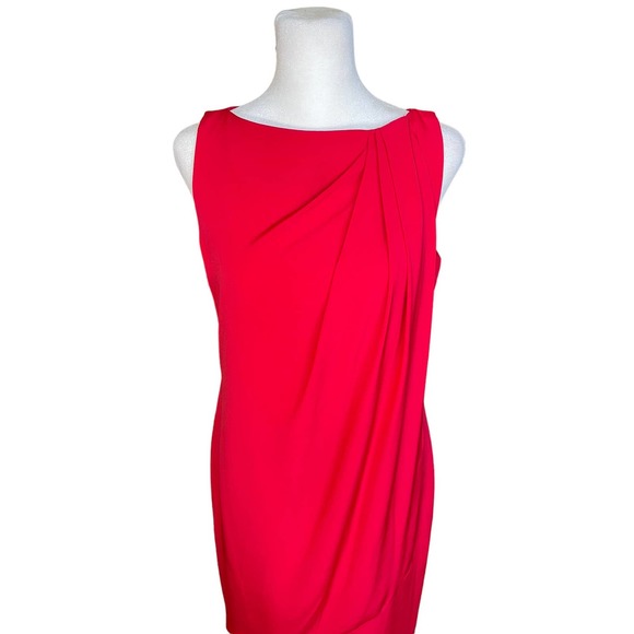 Lauren Ralph Lauren Evening Dress Red Women's Size 4 Classic Christmas Party - Picture 2 of 9